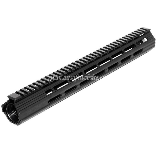 APS CNC 15インチ Boar 2.0 M-LOKハンドガードレールシステム APS、CYMA、G&P、JG、東京マルイM4、M16シリーズAEGライフル エアソフトガン ブラック