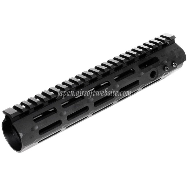 APS CNC 10インチ Evolution Tech 3.0 M-LOKハンドガードレールシステム APS、CYMA、G&P、JG、東京マルイM4、M16シリーズAEGライフル エアソフトガン ブラック