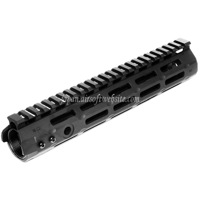 APS CNC 10インチ Evolution Tech 3.0 M-LOKハンドガードレールシステム APS、CYMA、G&P、JG、東京マルイM4、M16シリーズAEGライフル エアソフトガン ブラック