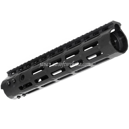 APS CNC 10インチ Evolution Tech 3.0 M-LOKハンドガードレールシステム APS、CYMA、G&P、JG、東京マルイM4、M16シリーズAEGライフル エアソフトガン ブラック