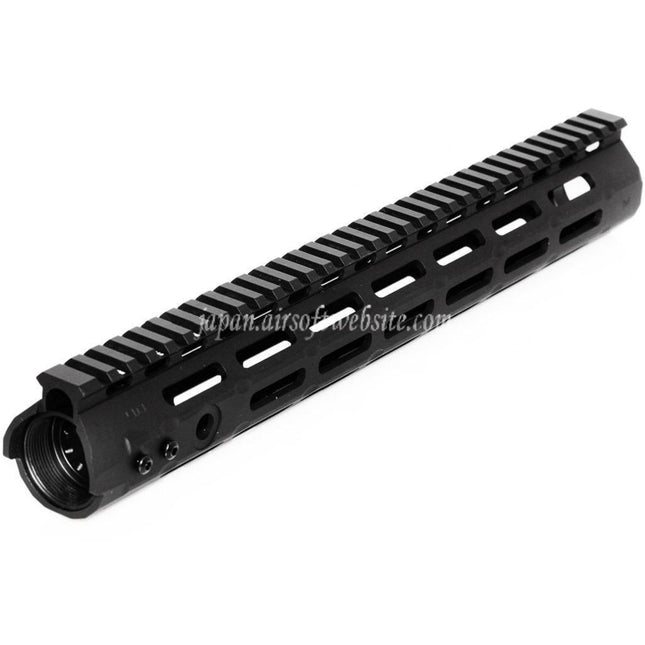 APS CNC 13.5インチ Evolution Tech 4.0 M-LOKハンドガードレールシステム APS、CYMA、G&P、JG、東京マルイM4、M16シリーズAEGライフル エアソフトガン ブラック
