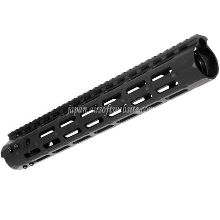 APS CNC 13.5インチ Evolution Tech 4.0 M-LOKハンドガードレールシステム APS、CYMA、G&P、JG、東京マルイM4、M16シリーズAEGライフル エアソフトガン ブラック