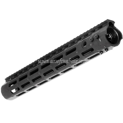 APS CNC 13.5インチ Evolution Tech 4.0 M-LOKハンドガードレールシステム APS、CYMA、G&P、JG、東京マルイM4、M16シリーズAEGライフル エアソフトガン ブラック