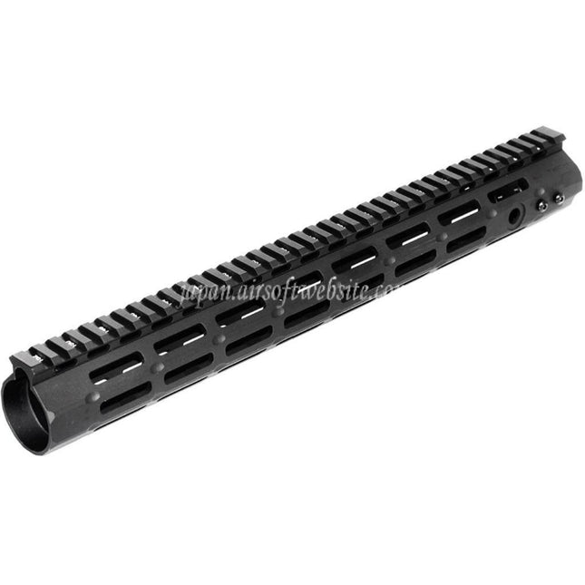 APS CNC 15インチ Evolution Tech 5.0 M-LOKハンドガードレールシステム APS、CYMA、G&P JG 東京マルイ M4 M16シリーズ AEGライフル エアソフトガン ブラック