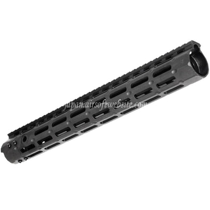 APS CNC 15インチ Evolution Tech 5.0 M-LOKハンドガードレールシステム APS、CYMA、G&P JG 東京マルイ M4 M16シリーズ AEGライフル エアソフトガン ブラック