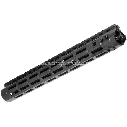 APS CNC 15インチ Evolution Tech 5.0 M-LOKハンドガードレールシステム APS、CYMA、G&P JG 東京マルイ M4 M16シリーズ AEGライフル エアソフトガン ブラック