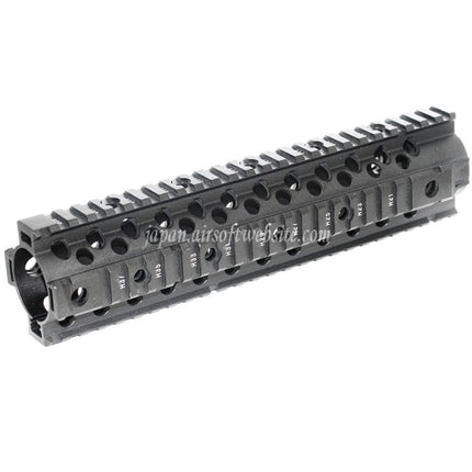 CYMA CNCアルミニウム 255mm 10インチ フリーフロート RISハンドガードレールシステム M4 M16シリーズ AEGライフル対応 ブラック