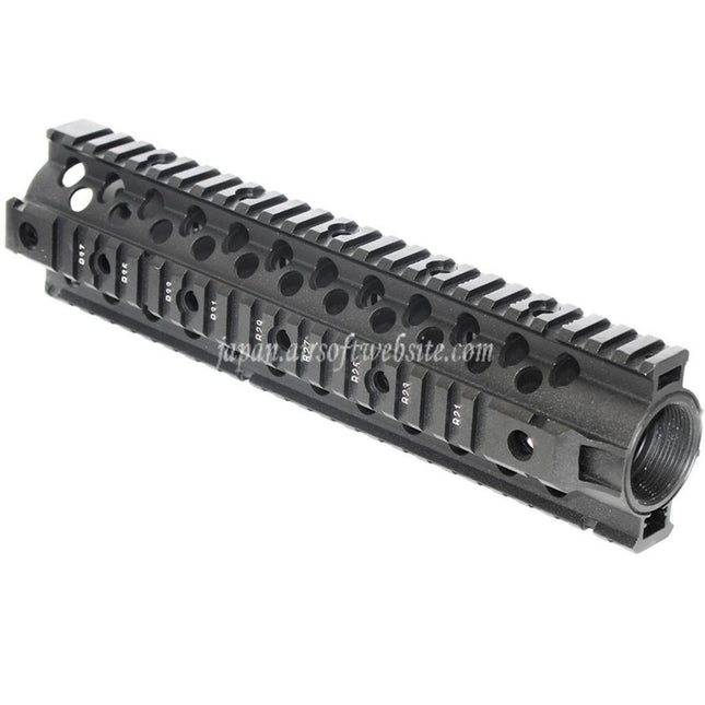 CYMA CNCアルミニウム 255mm 10インチ フリーフロート RISハンドガードレールシステム M4 M16シリーズ AEGライフル対応 ブラック