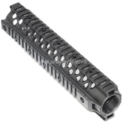CYMA CNCアルミニウム 255mm 10インチ フリーフロート RISハンドガードレールシステム M4 M16シリーズ AEGライフル対応 ブラック