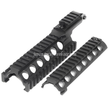 CYMA CNCアルミニウム 210mm RASハンドガードレールシステム レールカバー付き 東京マルイ M4 M16シリーズ AEG / WA M4 M16シリーズ GBBライフル対応 ブラック