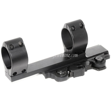 CYMA タクティカルスタイル 30mm QD ダブルリングサイトサポート デュアルスコープマウント ブラック