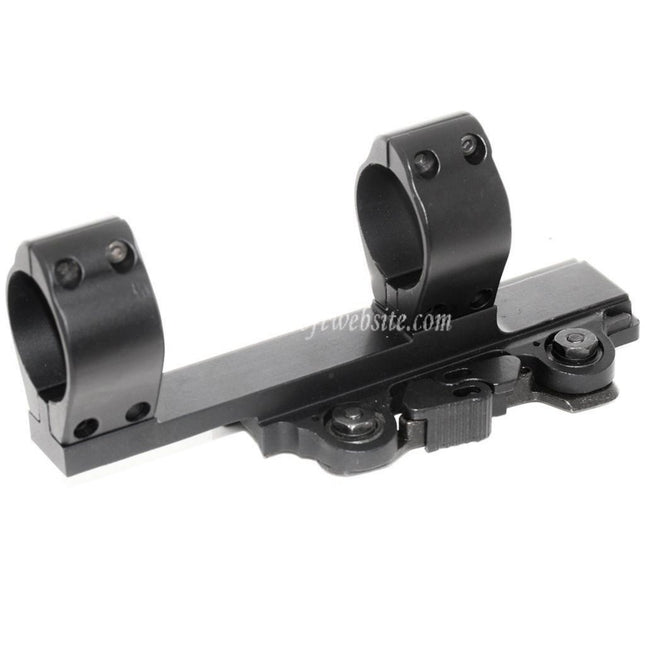 CYMA タクティカルスタイル 30mm QD ダブルリングサイトサポート デュアルスコープマウント ブラック