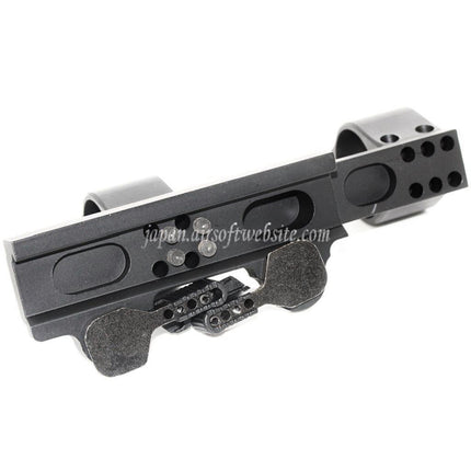 CYMA タクティカルスタイル 30mm QD ダブルリングサイトサポート デュアルスコープマウント ブラック