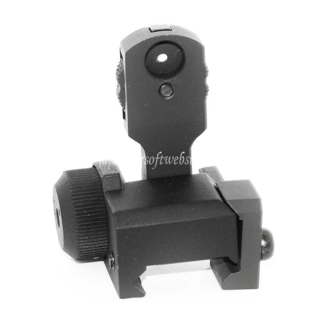 Airsoft Website MAD BUISスタイル フリップアップリアサイト 標準20mm RIS RASレールに対応