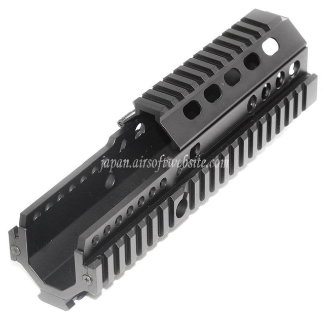 Airsoft Website 225mm 9インチ CNCアルミ製 4面ハンドガードレールシステム ARMY G&G L85 R85 AEGライフル対応 ブラック