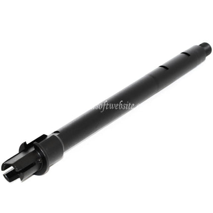 E&C 10インチ/11インチ アルミ製 M4CQBアウターバレル -14mm逆ネジ M4/M16シリーズ AEGライフル対応 エアソフト ブラック
