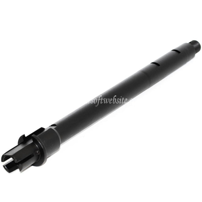 E&C 10インチ/11インチ アルミ製 M4CQBアウターバレル -14mm逆ネジ M4/M16シリーズ AEGライフル対応 エアソフト ブラック