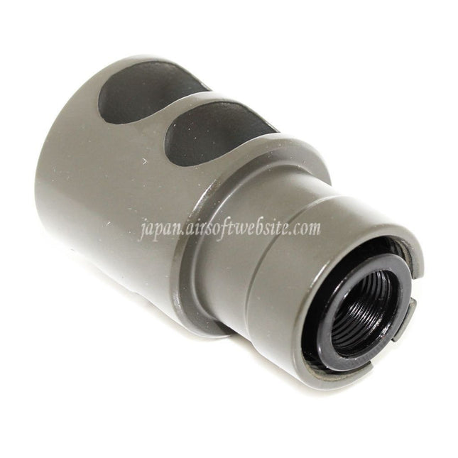 Airsoft Website 55mm DTK-2スタイル マズルブレーキ フラッシュハイダー -14mm逆ネジバレルライフル エアソフトガン対応