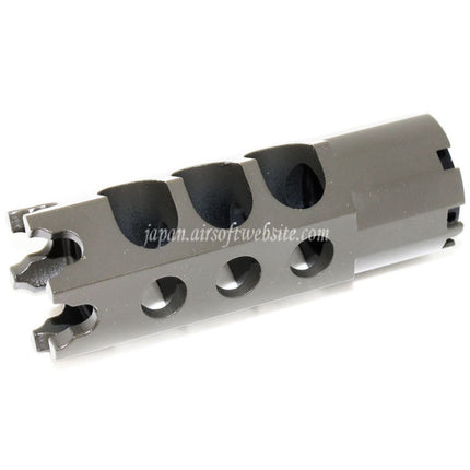 Airsoft Website 84mm DTK-1スタイル マズルブレーキ・フラッシュハイダー（アダプター付き）-14mm逆ネジバレルライフル用