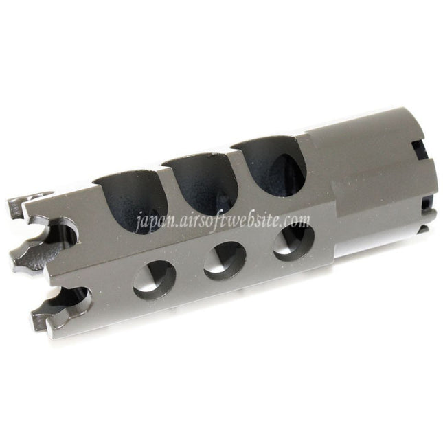 Airsoft Website 84mm DTK-1スタイル マズルブレーキ・フラッシュハイダー（アダプター付き）-14mm逆ネジバレルライフル用