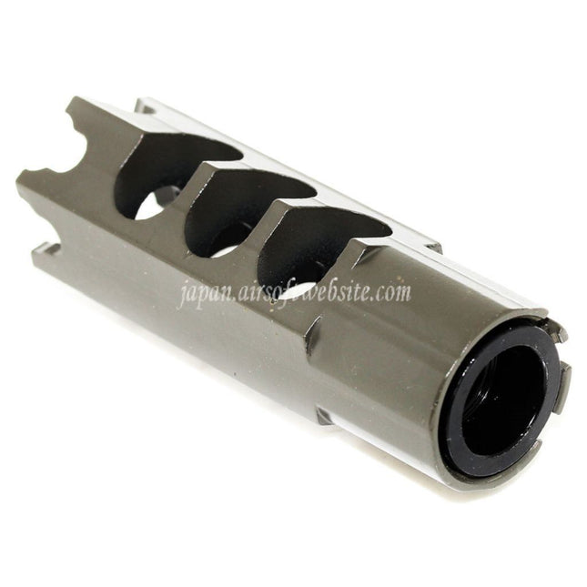 Airsoft Website 84mm DTK-1スタイル マズルブレーキ・フラッシュハイダー（アダプター付き）-14mm逆ネジバレルライフル用