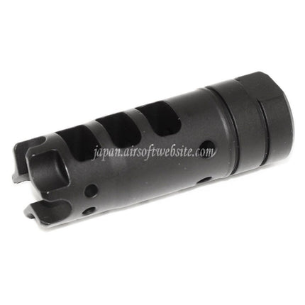 Airsoft Website 64mm Dragon 556 AKスタイル メタルマズルブレーキ・フラッシュハイダー（-14mm逆ネジバレルライフル用）ブラック