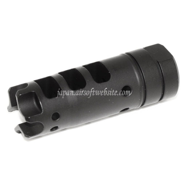 Airsoft Website 64mm Dragon 556 AKスタイル メタルマズルブレーキ・フラッシュハイダー（-14mm逆ネジバレルライフル用）ブラック