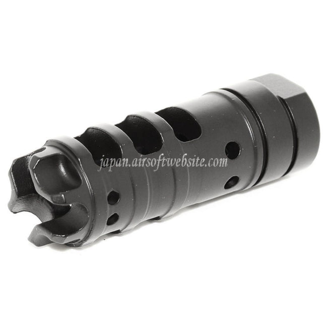 Airsoft Website 68mm Dragon AKスタイル メタルマズルブレーキ・フラッシュハイダー（-14mm逆ネジバレルライフル用）ブラック