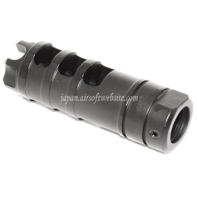 Airsoft Website 68mm Dragon AKスタイル メタルマズルブレーキ・フラッシュハイダー（-14mm逆ネジバレルライフル用）ブラック