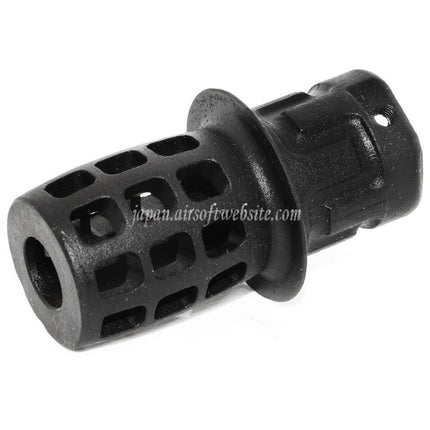 Airsoft Website 55mm Top Hatフラッシュハイダー マズルブレーキフラッシュハイダー -14mm逆ネジバレルライフル用  ブラック