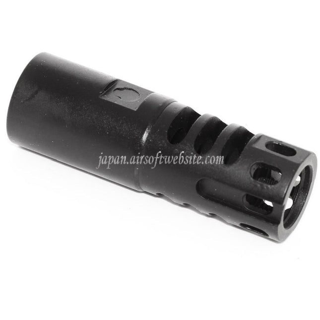 APS 68mm Evolution Tech マズルブレーキ・フラッシュハイダー 1.0（-14mm逆ネジバレルライフル用）反時計回りネジ式バレル ライフル エアガン ブラック