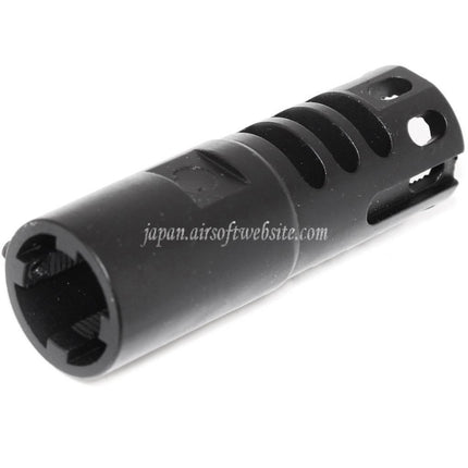 APS 68mm Evolution Tech マズルブレーキ・フラッシュハイダー 1.0（-14mm逆ネジバレルライフル用）反時計回りネジ式バレル ライフル エアガン ブラック