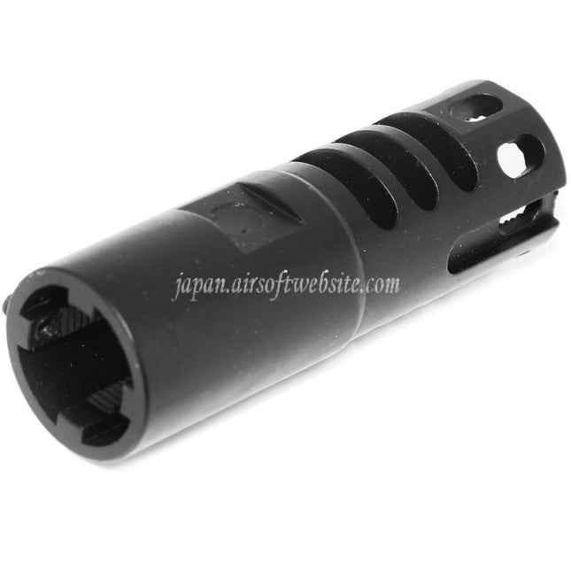 APS 68mm Evolution Tech マズルブレーキ・フラッシュハイダー 1.0（-14mm逆ネジバレルライフル用）反時計回りネジ式バレル ライフル エアガン ブラック
