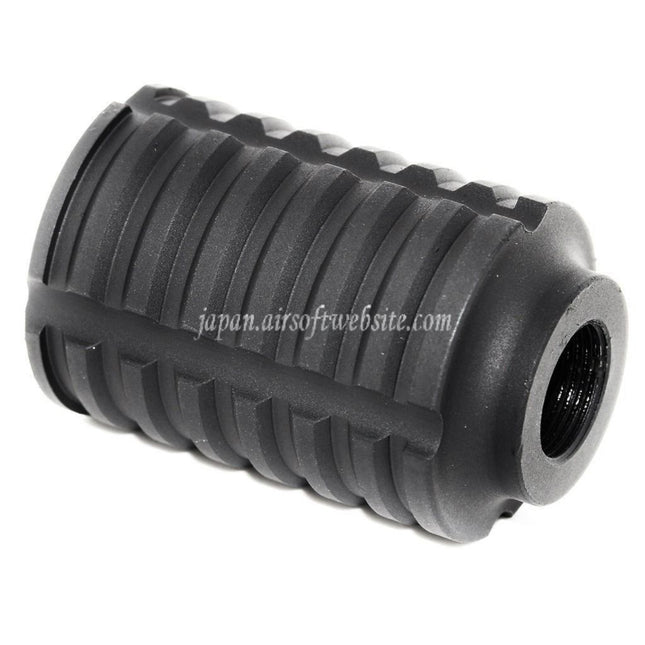 APS タイプBサウンドブラスターアンプ マズルフラッシュハイダー -14mm CCW 反時計回りネジ式バレル対応ライフル エアガン ブラック