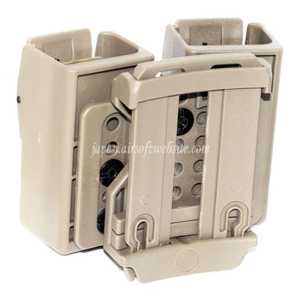 APS Quantum Mechanics ロック可能ダブルマガジンポーチ G17 / G18C / G19 / G22 / G23 / G24 / G34 / G35 Gシリーズ GBBマガジン