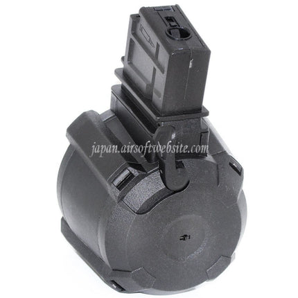 BATTLEAXE 1400発 サウンドコントロール電動ドラムマガジン G36シリーズ電動ガン対応