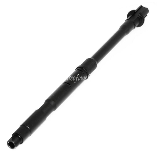 CYMA 280mm 14.5インチ アルミ製 M4A1 ワンピースアウターバレル 14mm逆ネジ 東京マルイ M4シリーズ AEGライフル対応 エアソフトガン ブラック