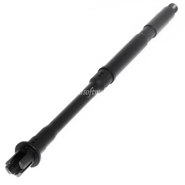 CYMA 280mm 14.5インチ アルミ製 M4A1 ワンピースアウターバレル 14mm逆ネジ 東京マルイ M4シリーズ AEGライフル対応 エアソフトガン ブラック