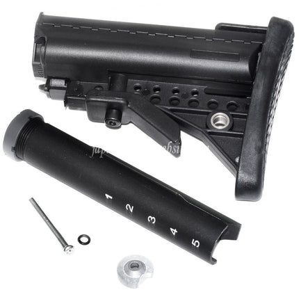 E&C MOD クレーンVTストック 5ポジションチューブ付き M4/M16シリーズ電動ガン対応 エアソフトガン