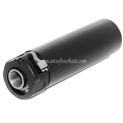 5KU 133mm SOCOM556 Mini-2 RC サプレッサー サイレンサー（フラッシュハイダー付き） -14mm CCW 反時計回りネジ式バレルライフル エアソフトガン対応