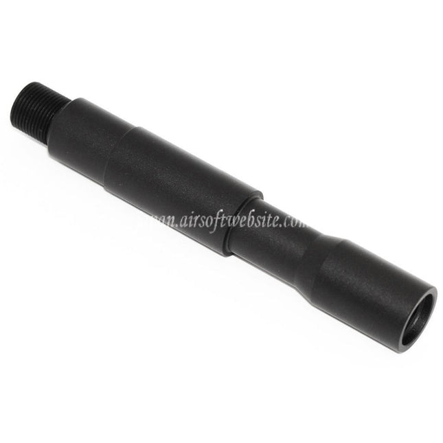 Airsoft Website 4.25インチ/4.75インチ アルミ製 CQB アウターバレル エクステンションチューブ -14mm CCW 反時計回りネジ AEG GBB ライフル用 エアソフト ブラック