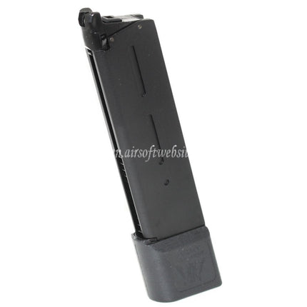 ARMY ARMAMENT 26発ガスマガジン 延長ロングタイプ KWC KJ Works DOUBLE BELL E&C 東京マルイ 1911シリーズ GBBピストル対応 エアソフトガン ブラック