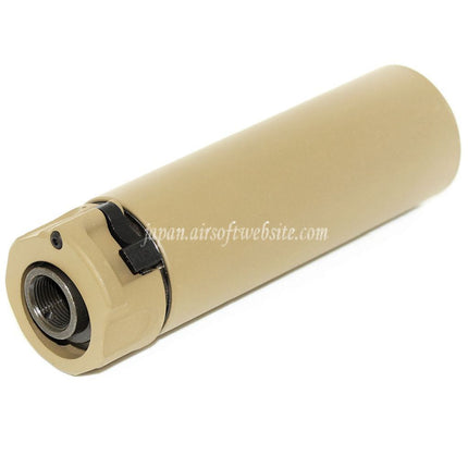 5KU 133mm SOCOM556 Mini-2 RC サプレッサー サイレンサー（フラッシュハイダー付き） -14mm CCW 反時計回りネジ式バレルライフル エアソフトガン対応