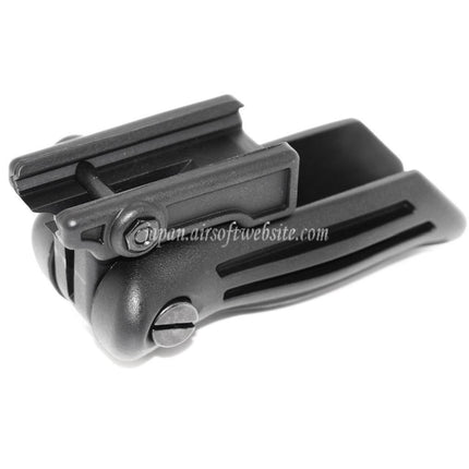 Airsoft Website ポリマー製折りたたみ式タクティカルRIS垂直フロントグリップ 20mmレールシステム対応 ブラック