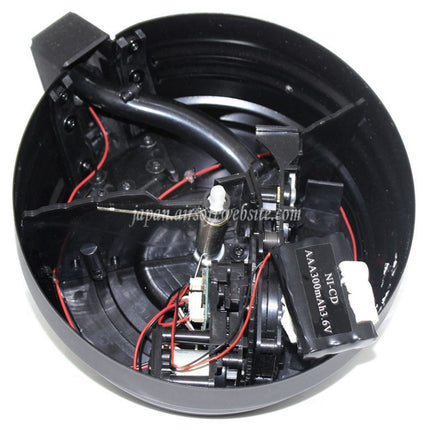 CYMA 2500発 鋼板製ワイヤード&サウンドコントロール電動ドラムマガジン EU 220V プラグ付き充電器 AK シリーズ AEG ライフル エアソフトガン対応 ブラック