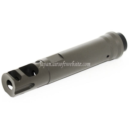 Airsoft Website 122mm M40A5タイプマズルブレーキフラッシュハイダー -14mm逆ネジバレルライフルエアソフトに適合