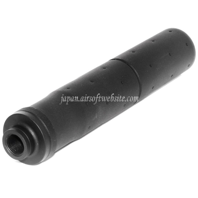 CYMA 188mm MK23スタイル サプレッサー サイレンサー バレルエクステンション -14mm CCW 反時計回りネジ式バレル ライフル エアソフト ブラック