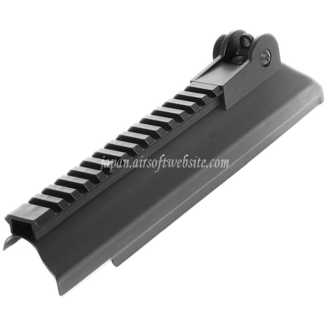 Airsoft Website アッパーレシーバーカバー 20mm タクティカルレール リアサイト付き CYMA 東京マルイ AKS74U シリーズ AEG ライフル エアソフト ブラック