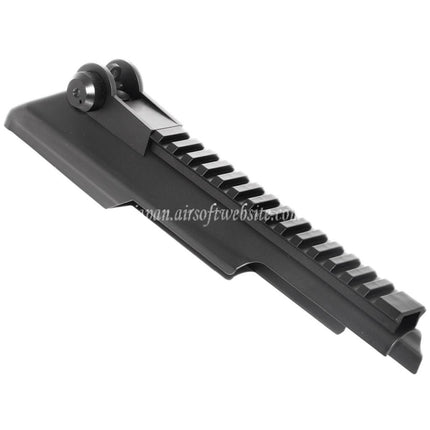 Airsoft Website アッパーレシーバーカバー 20mm タクティカルレール リアサイト付き CYMA 東京マルイ AKS74U シリーズ AEG ライフル エアソフト ブラック
