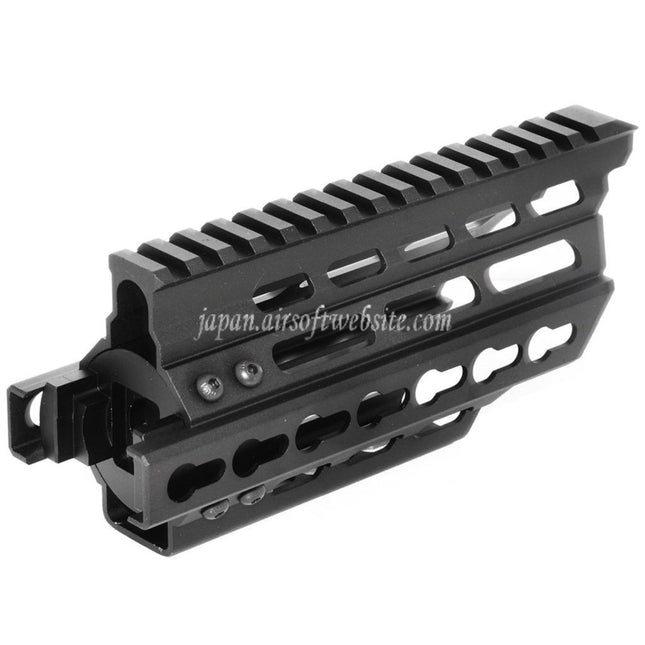 BATTLEAXE 166mm CNC P90 Keymod RASハンドガードレールシステム 東京マルイ P90 AEGライフル エアソフトガン ブラック
